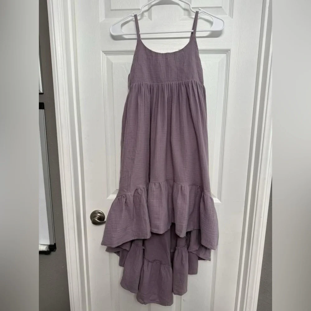 Pleiades Dusty Purple Ruffle Hem Windsong - Picture 2 of 4